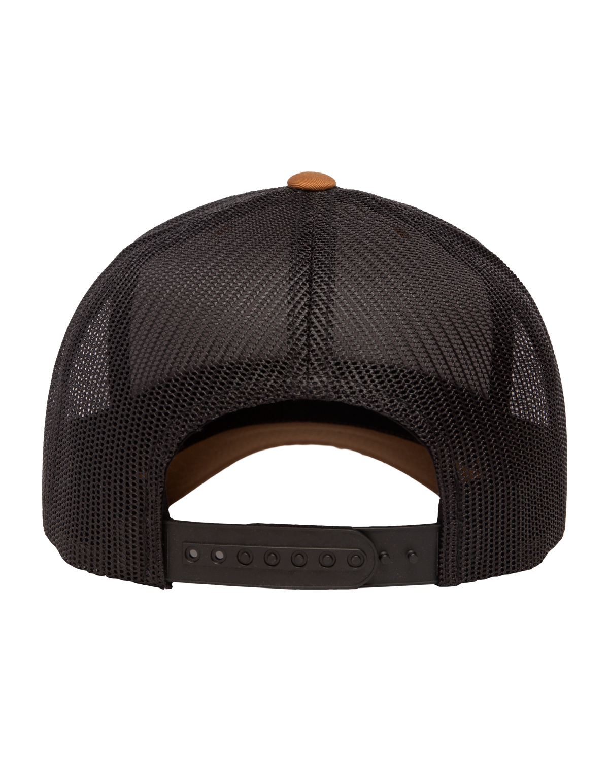 Yupoong 6606 Caramel/ Black Adult Retro Trucker Cap