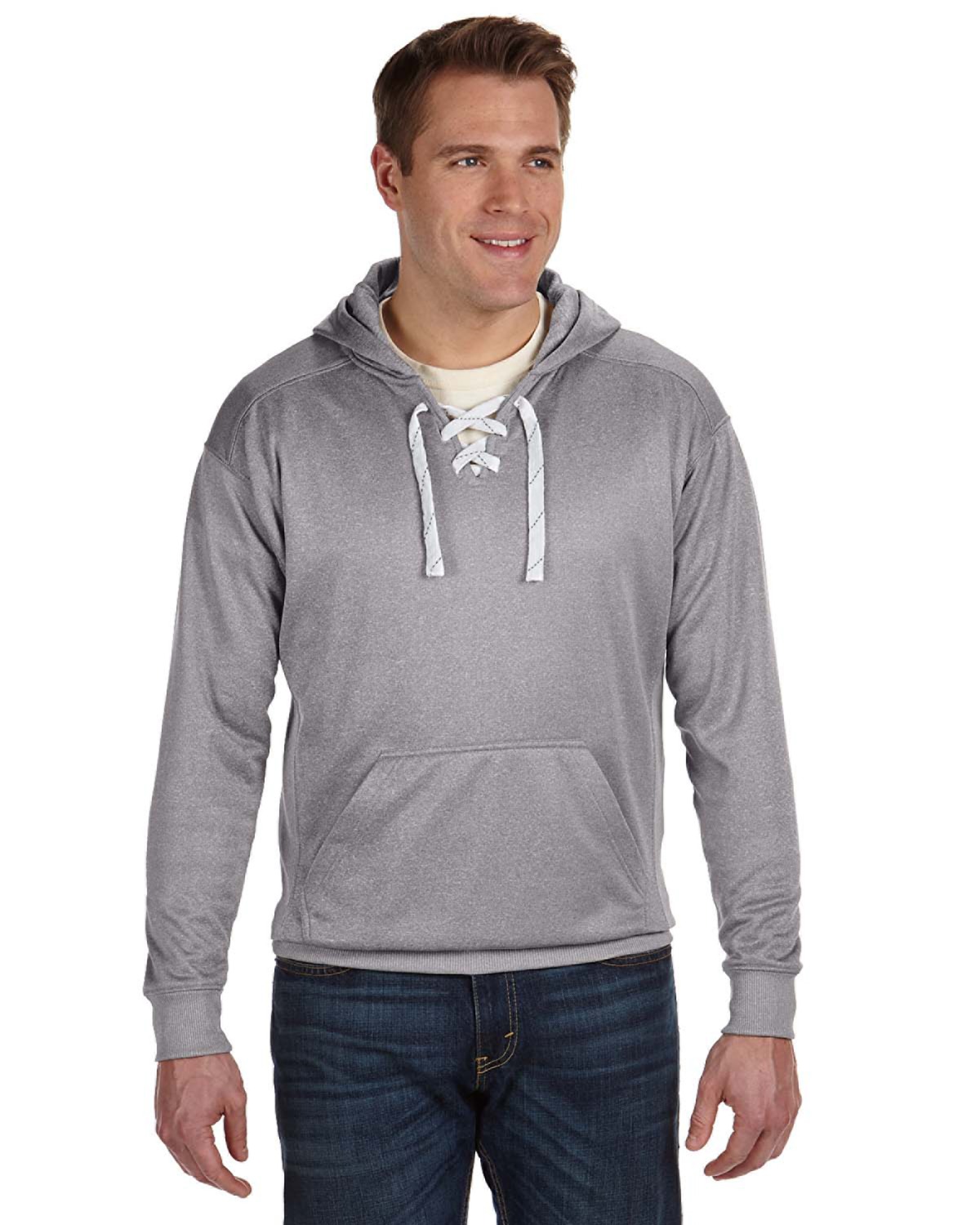 j america hockey lace hoodie