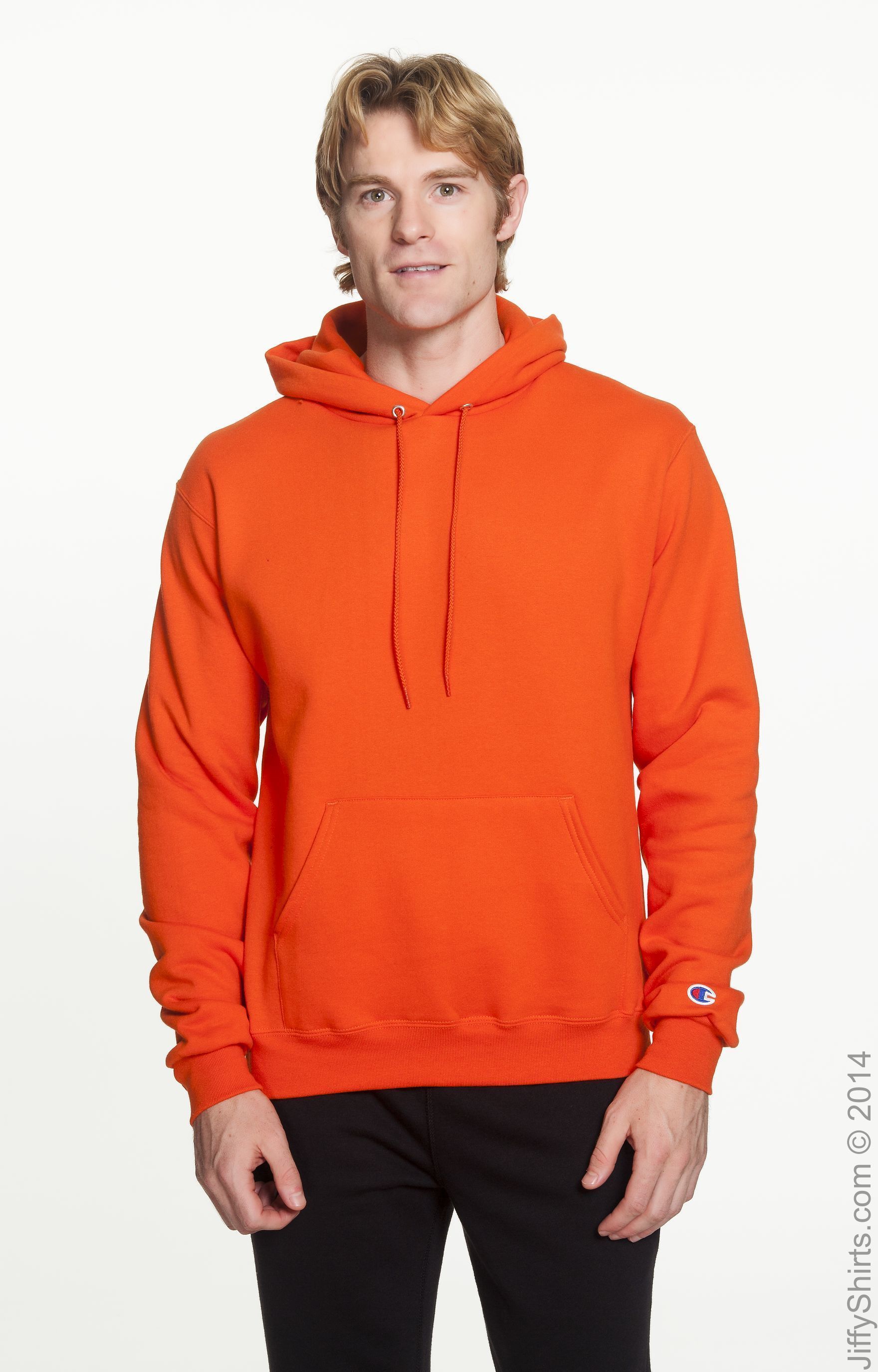 orange champion pullover