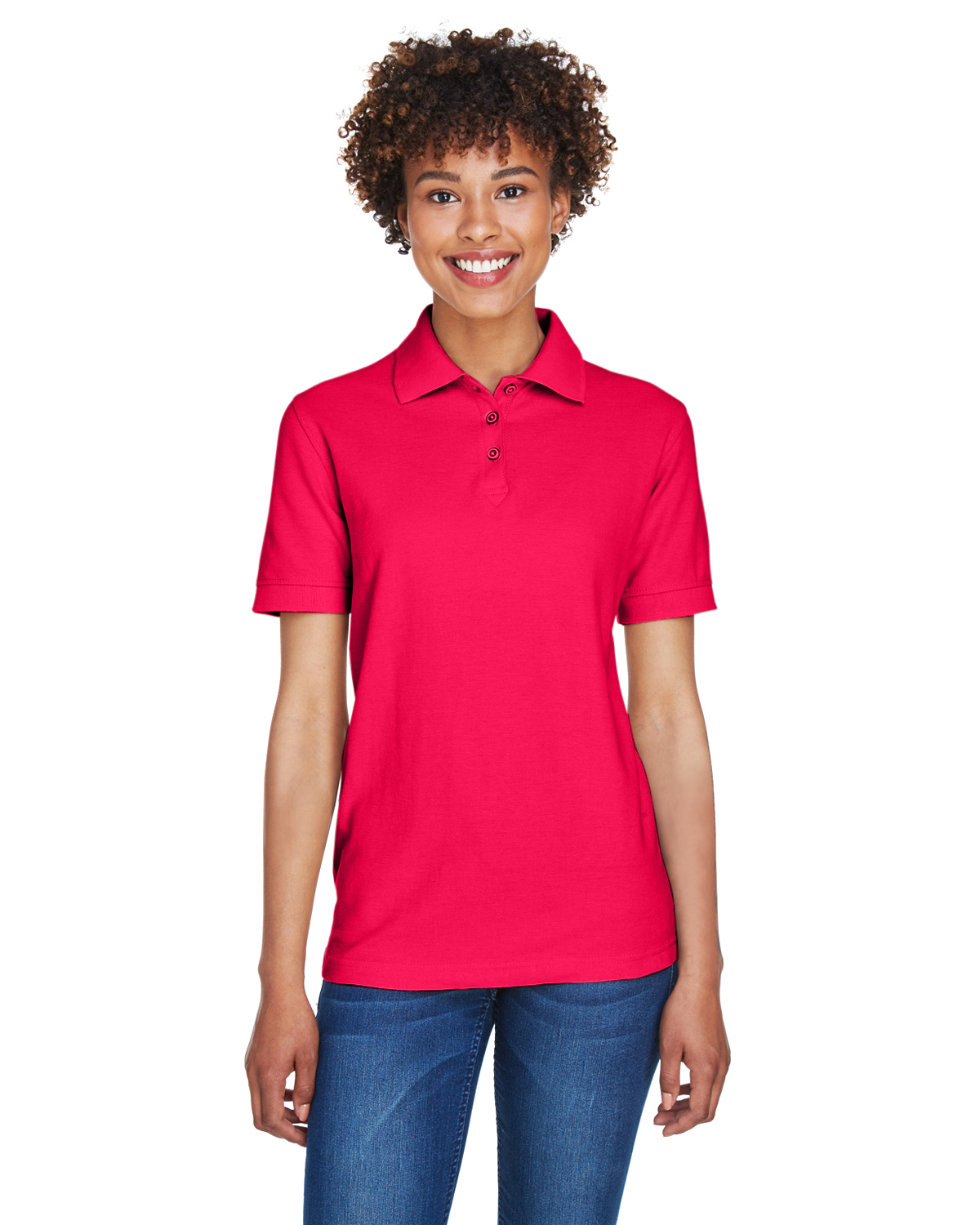 UltraClubs Women's Classic Pique Polo 