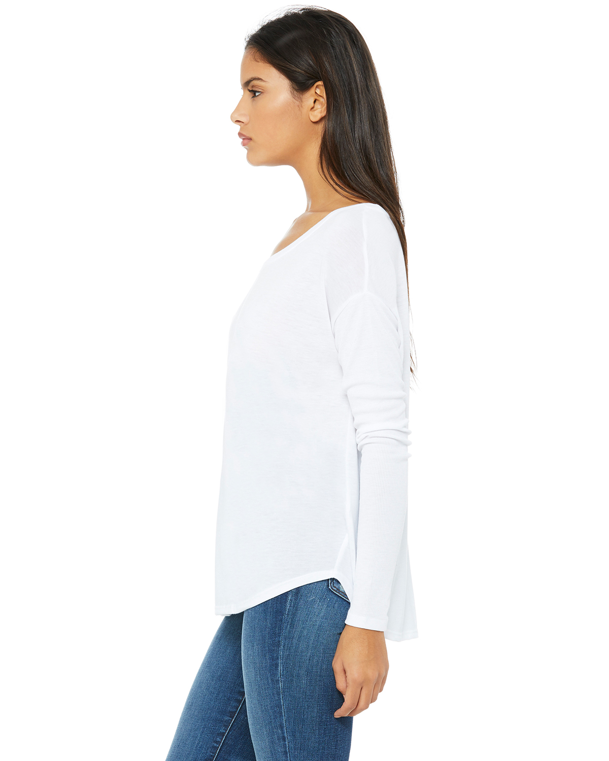 Download Bella + Canvas 8852 Ladies' Flowy Long-Sleeve T-Shirt with ...