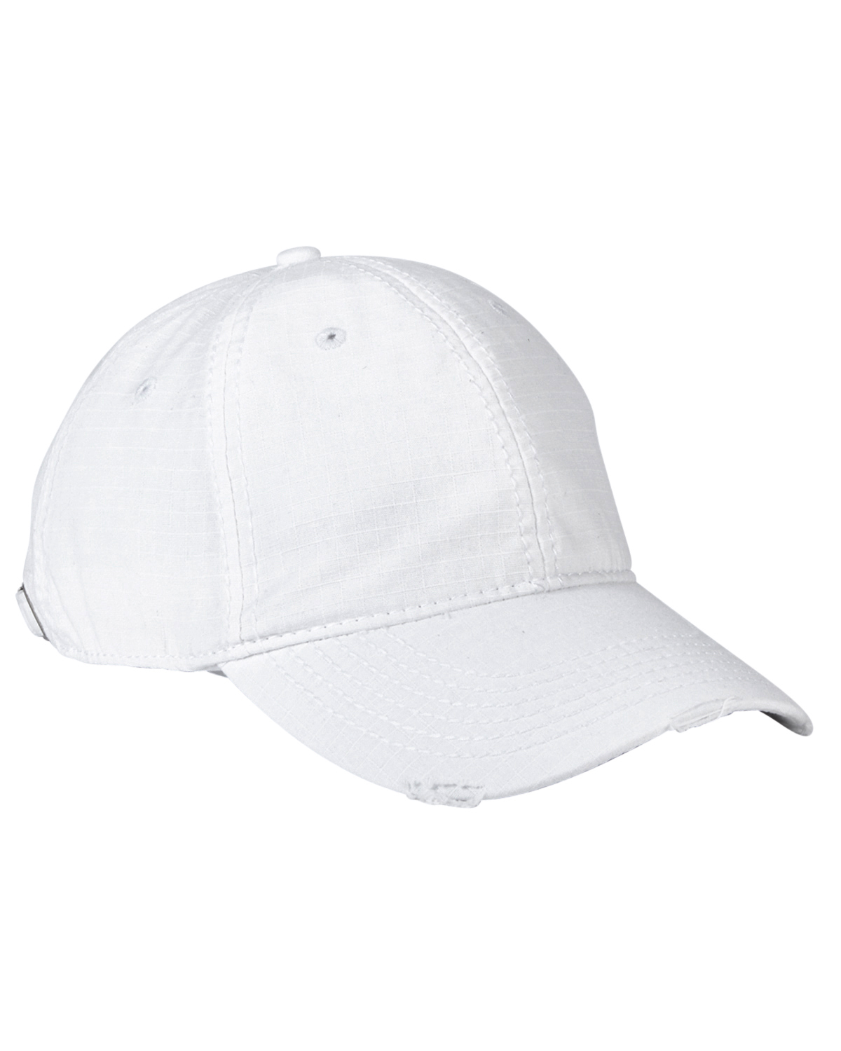 white distressed hat