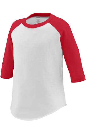 Augusta Sportswear 422 White / Red