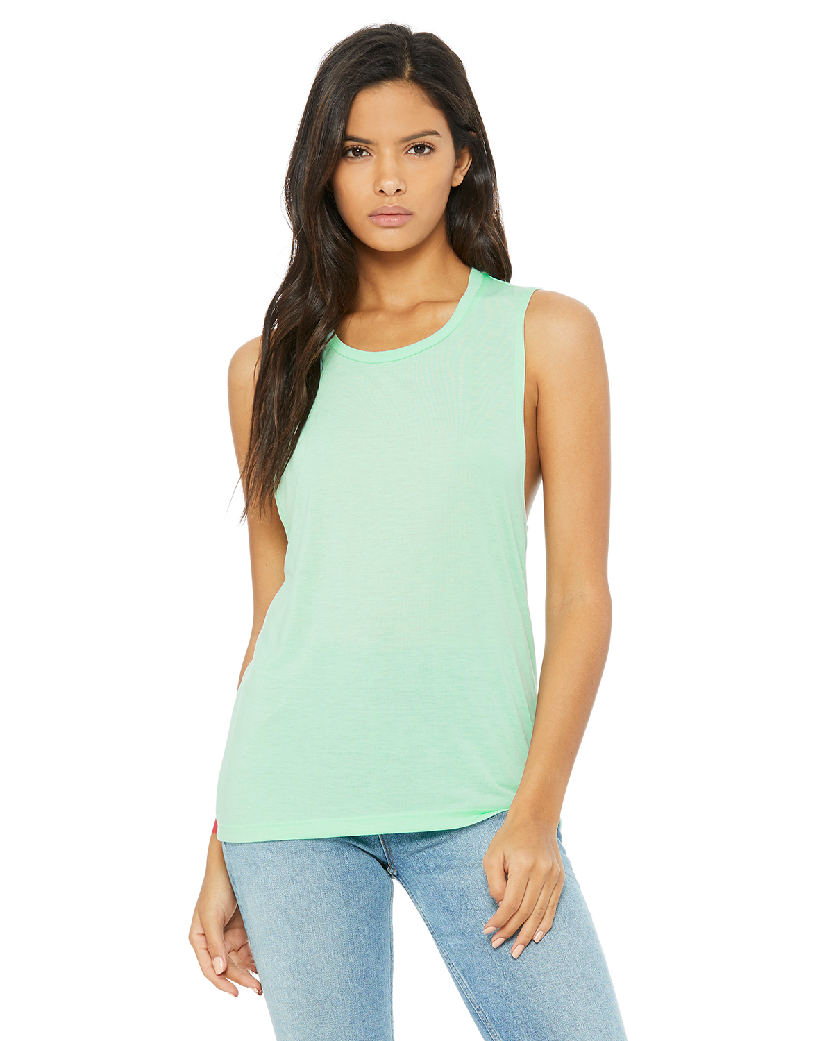 Ladies' Flowy Scoop Muscle Tank