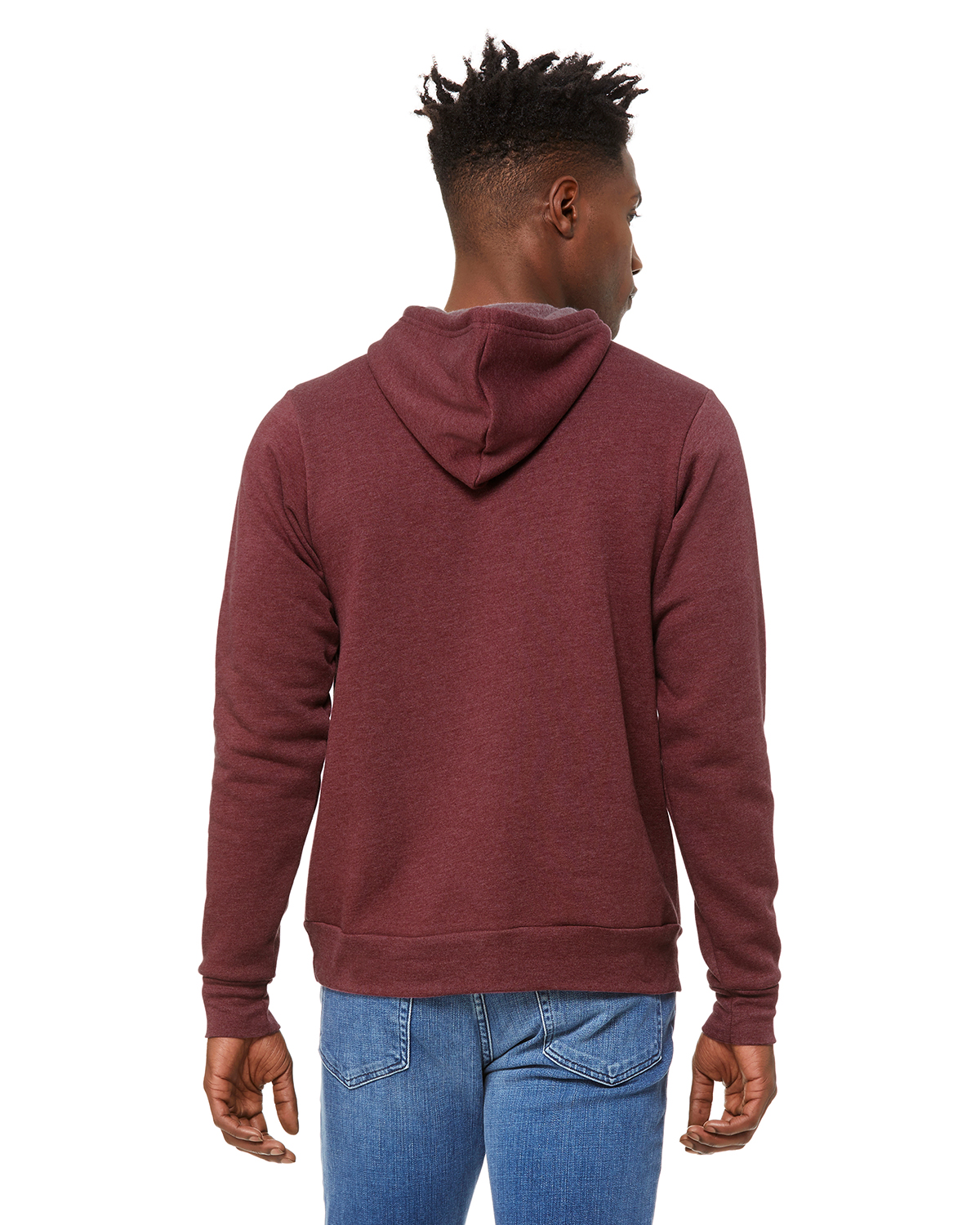 Bella + Canvas 3719 Heather Maroon 