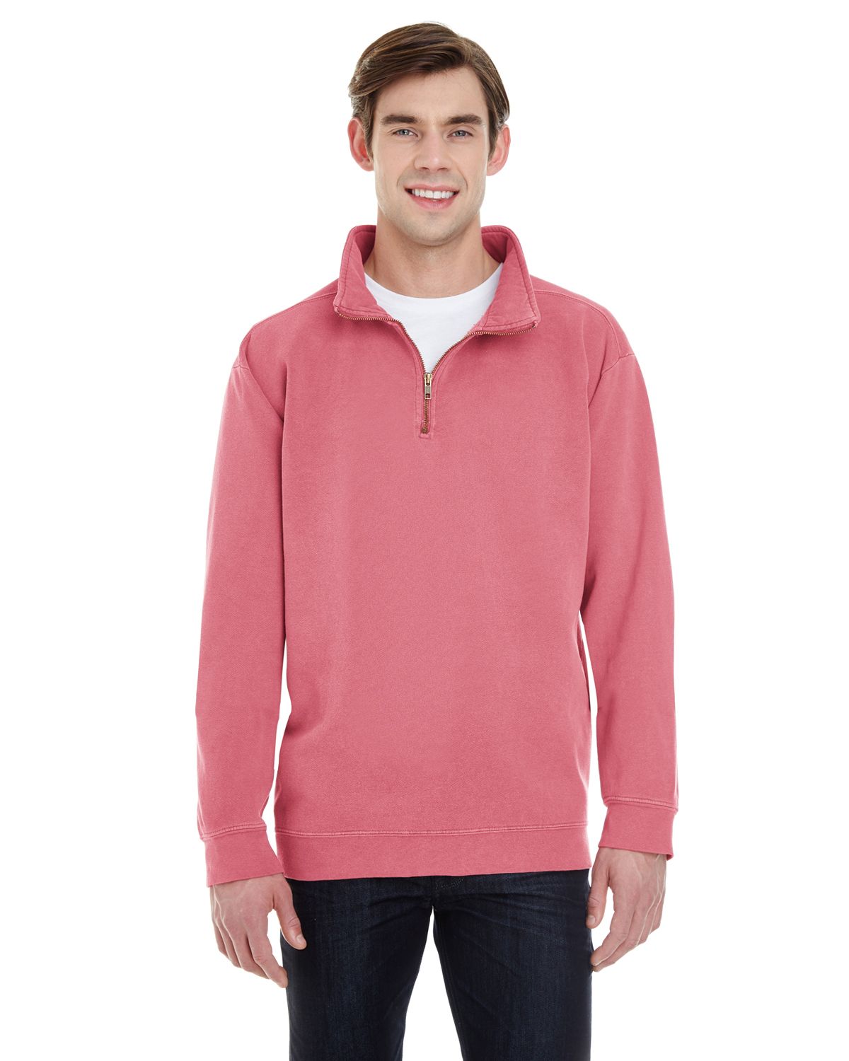 comfort colors quarter zip sweatshirt