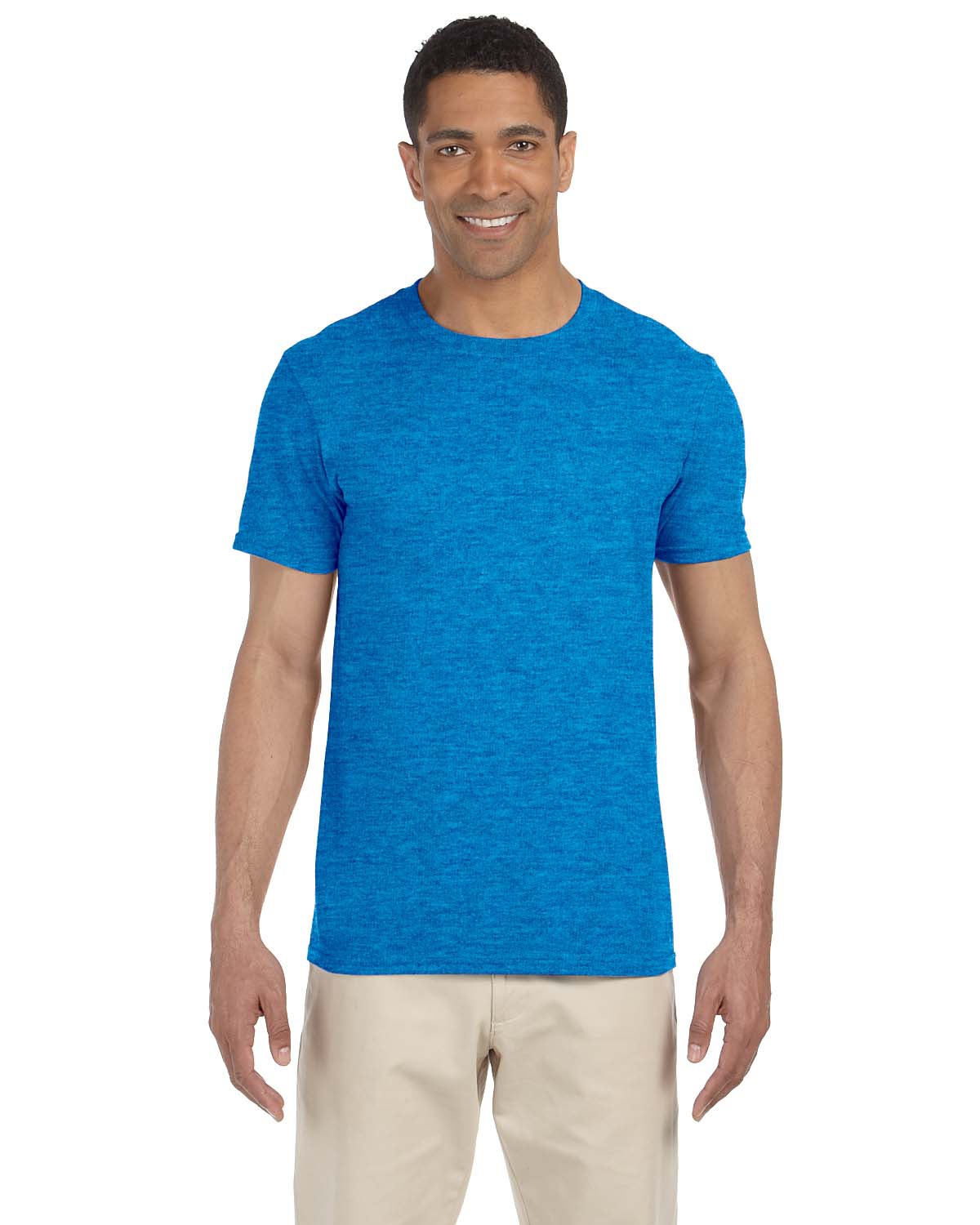 gildan heather royal blue