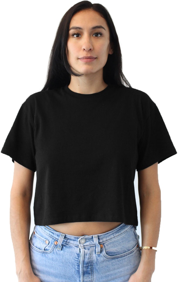 Graphic Shirts  Thinking Of You Cropped Tee Black - Constantly Varied Gear  Womens > Tricia Linden