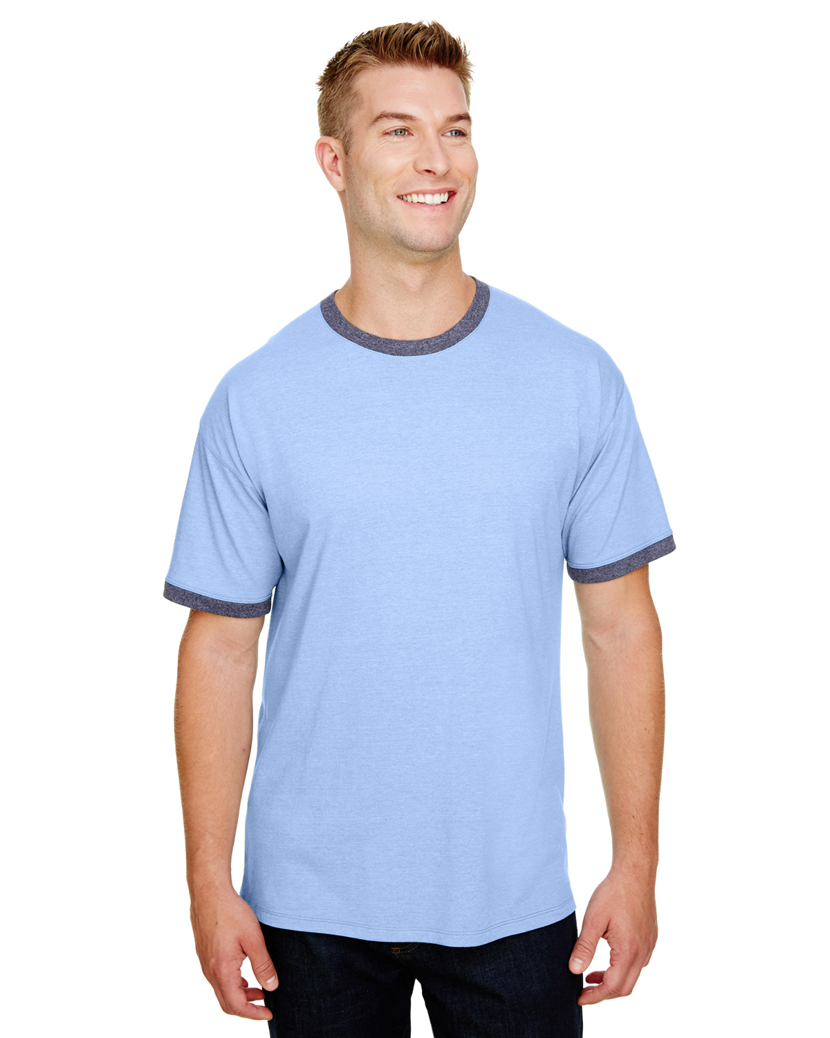 light blue champion t shirt