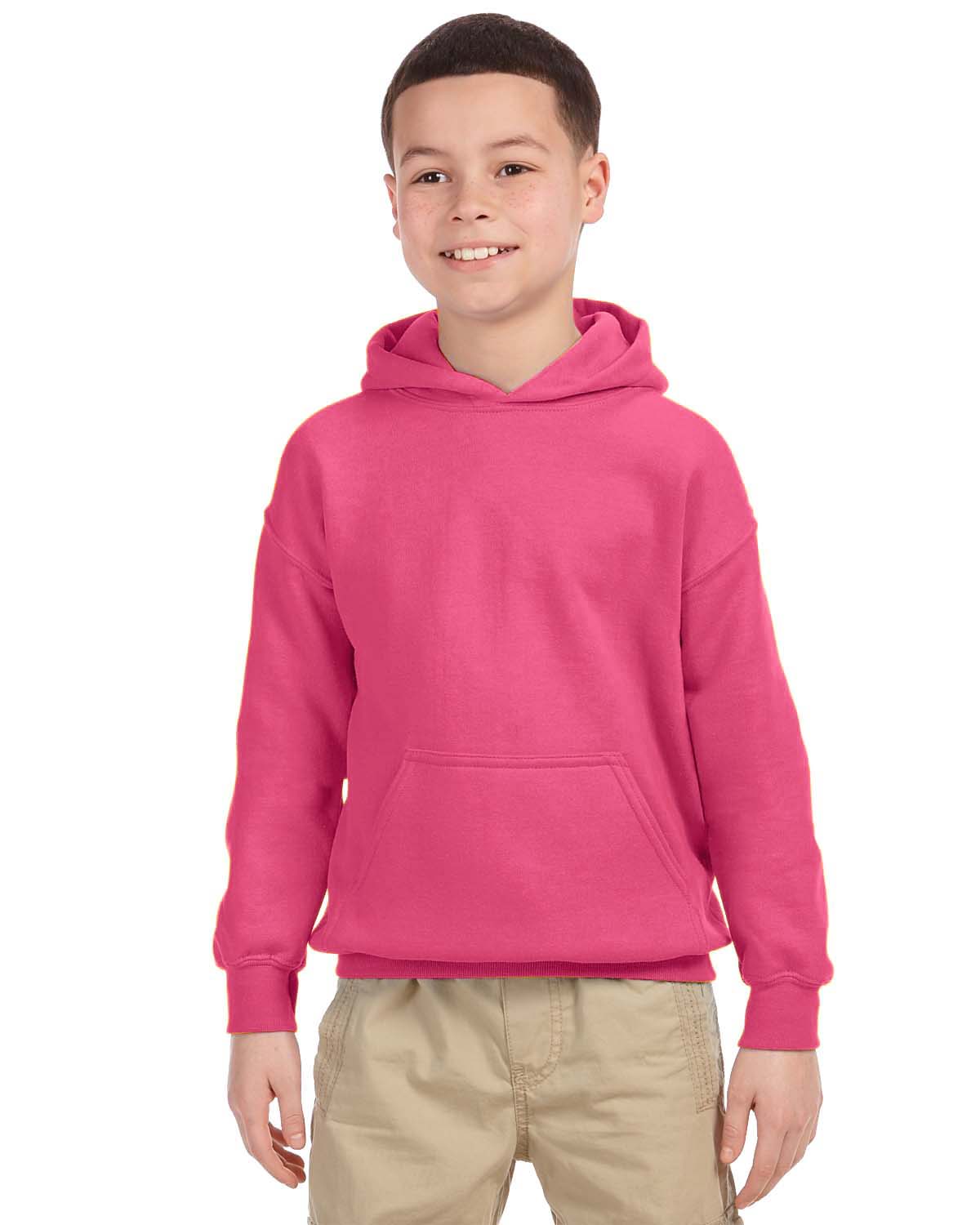 gildan safety pink hoodie