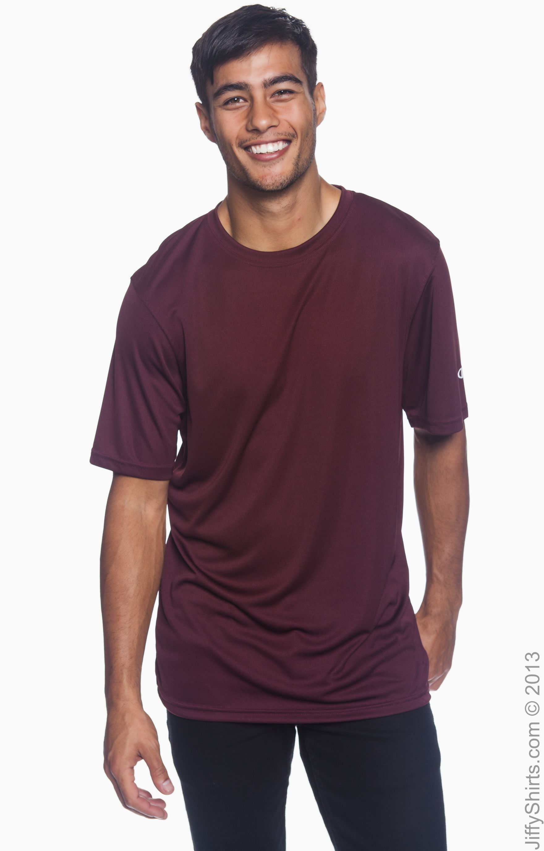 champion shirt maroon