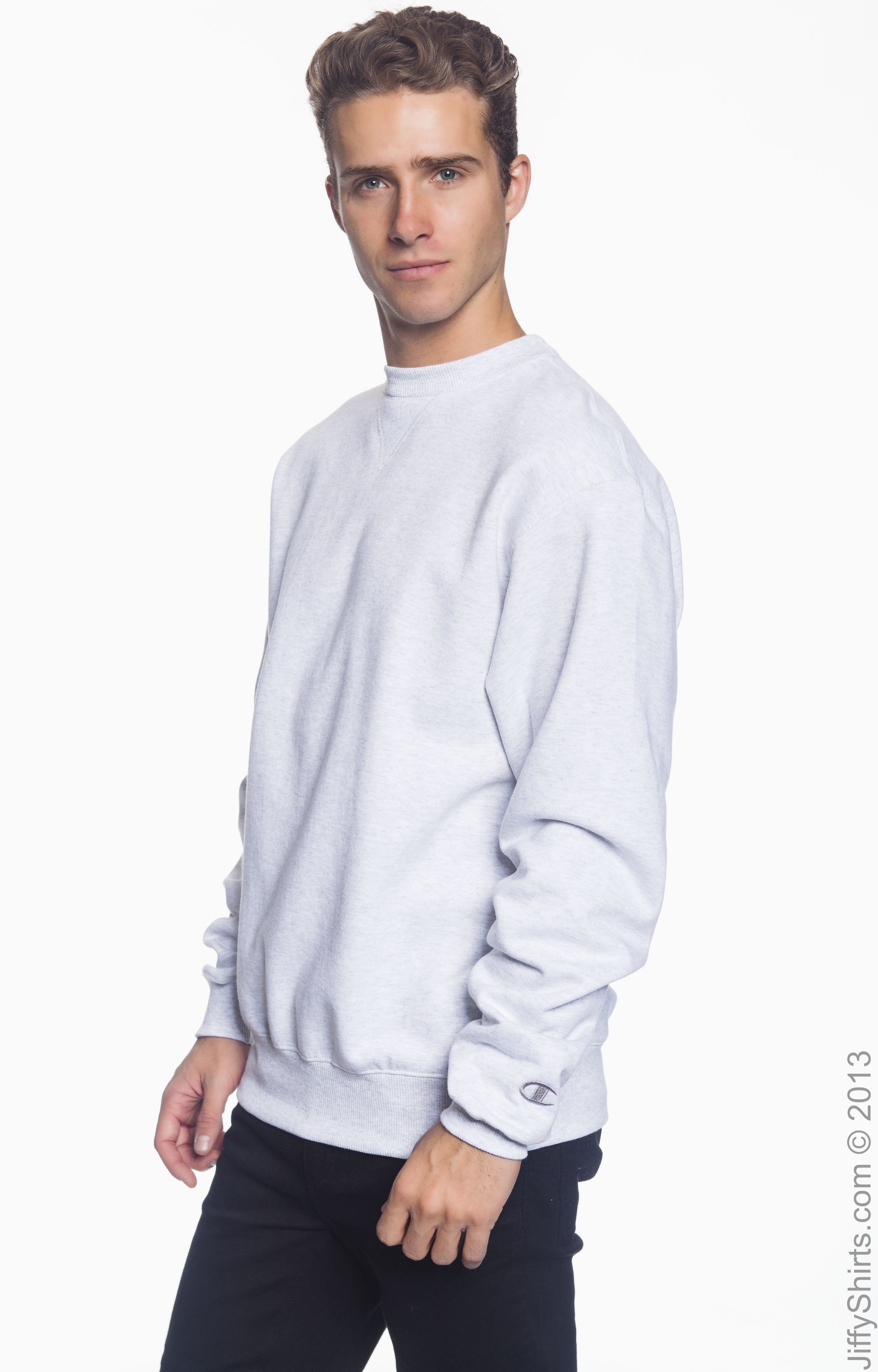 champion cotton max crew neck sweatshirt