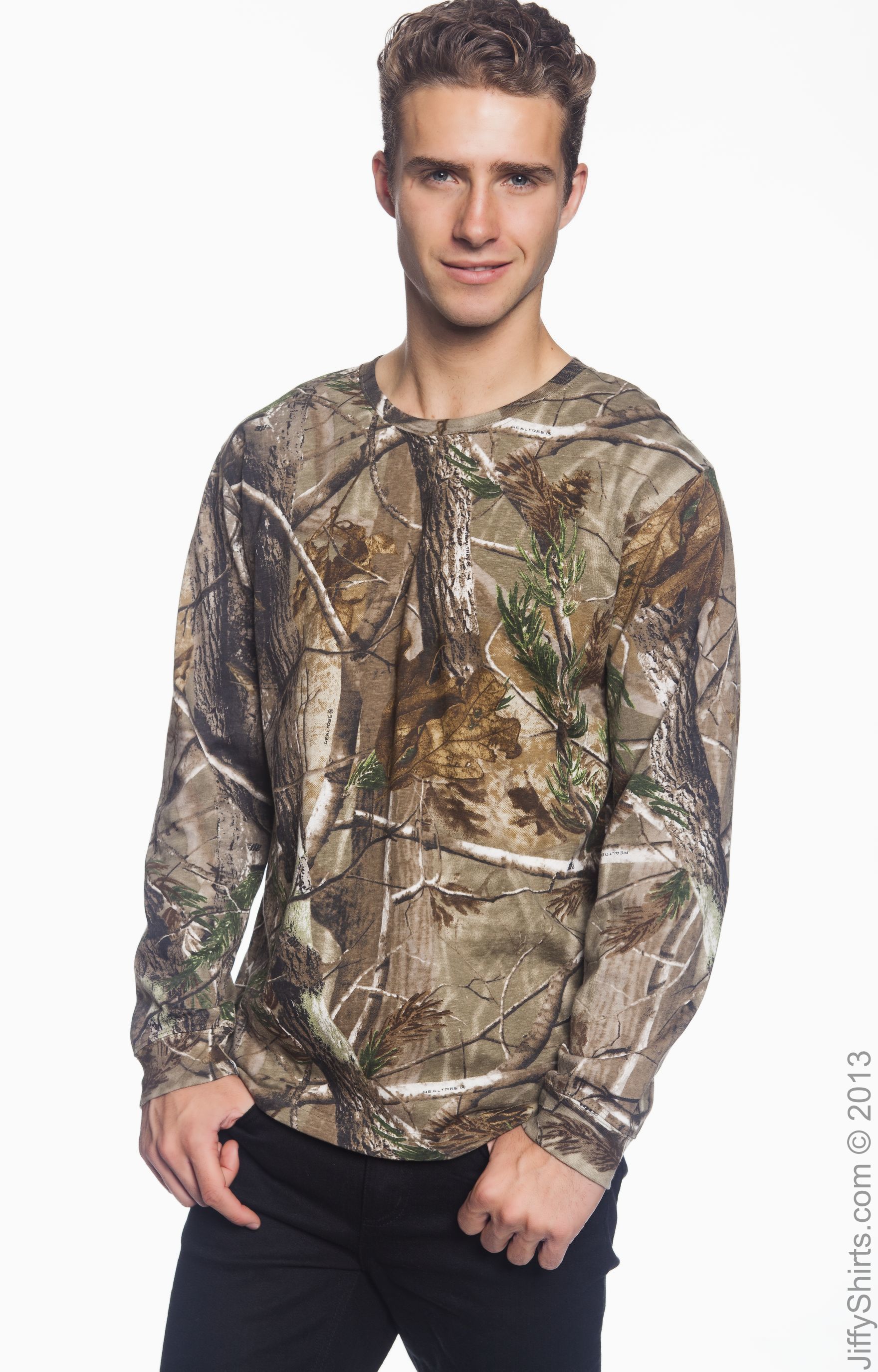 Code V REALTREE Mens Camo T-Shirt 3981 S-2XL Long Sleeve Camouflage AP APG HD 