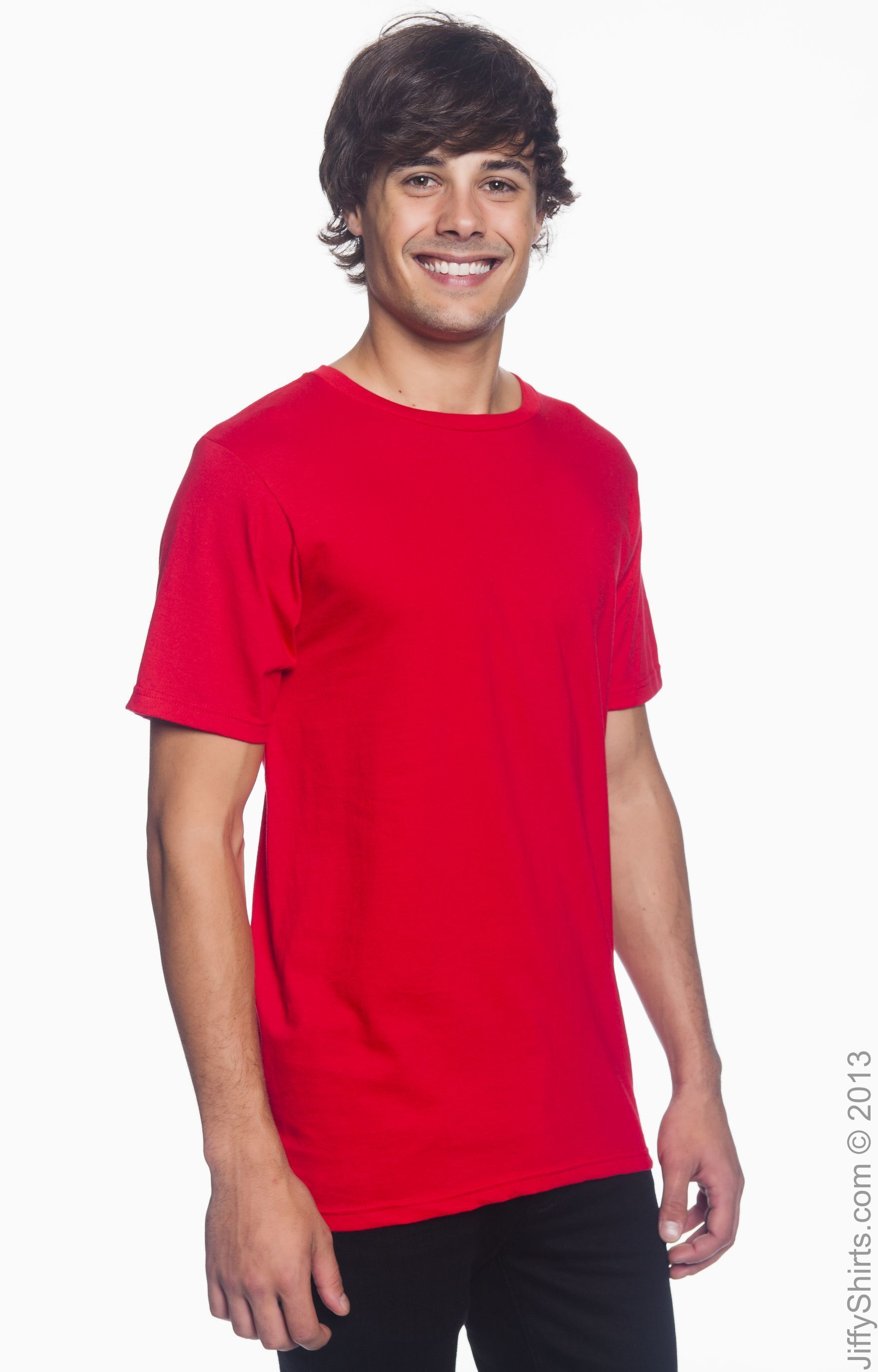 Anvil 980 Red Lightweight T-Shirt 
