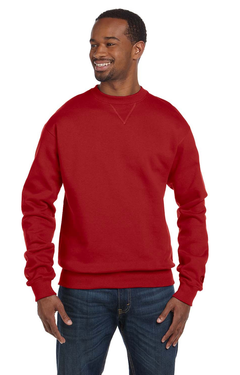 champion cotton max crew neck sweatshirt