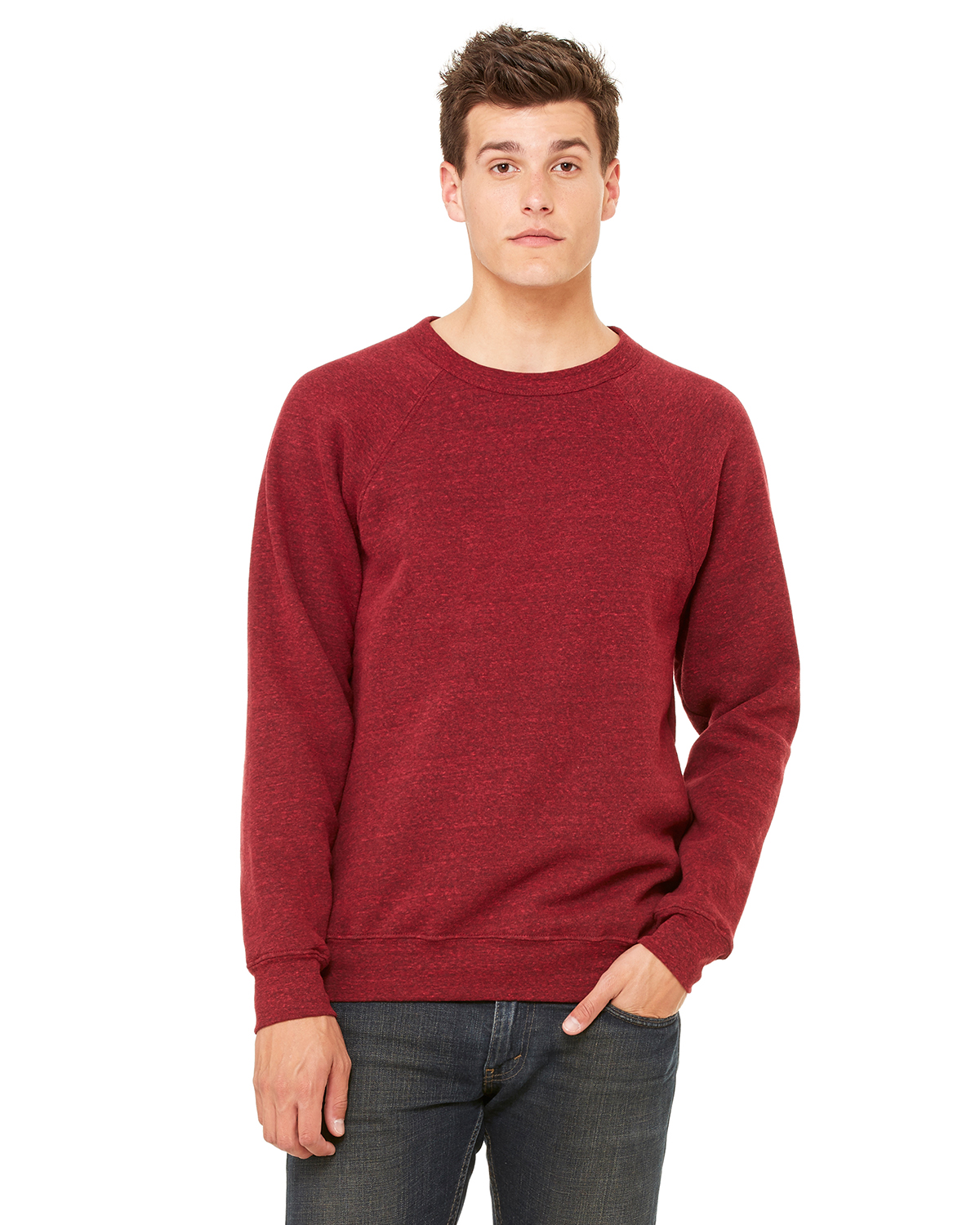 tri blend crewneck sweatshirt