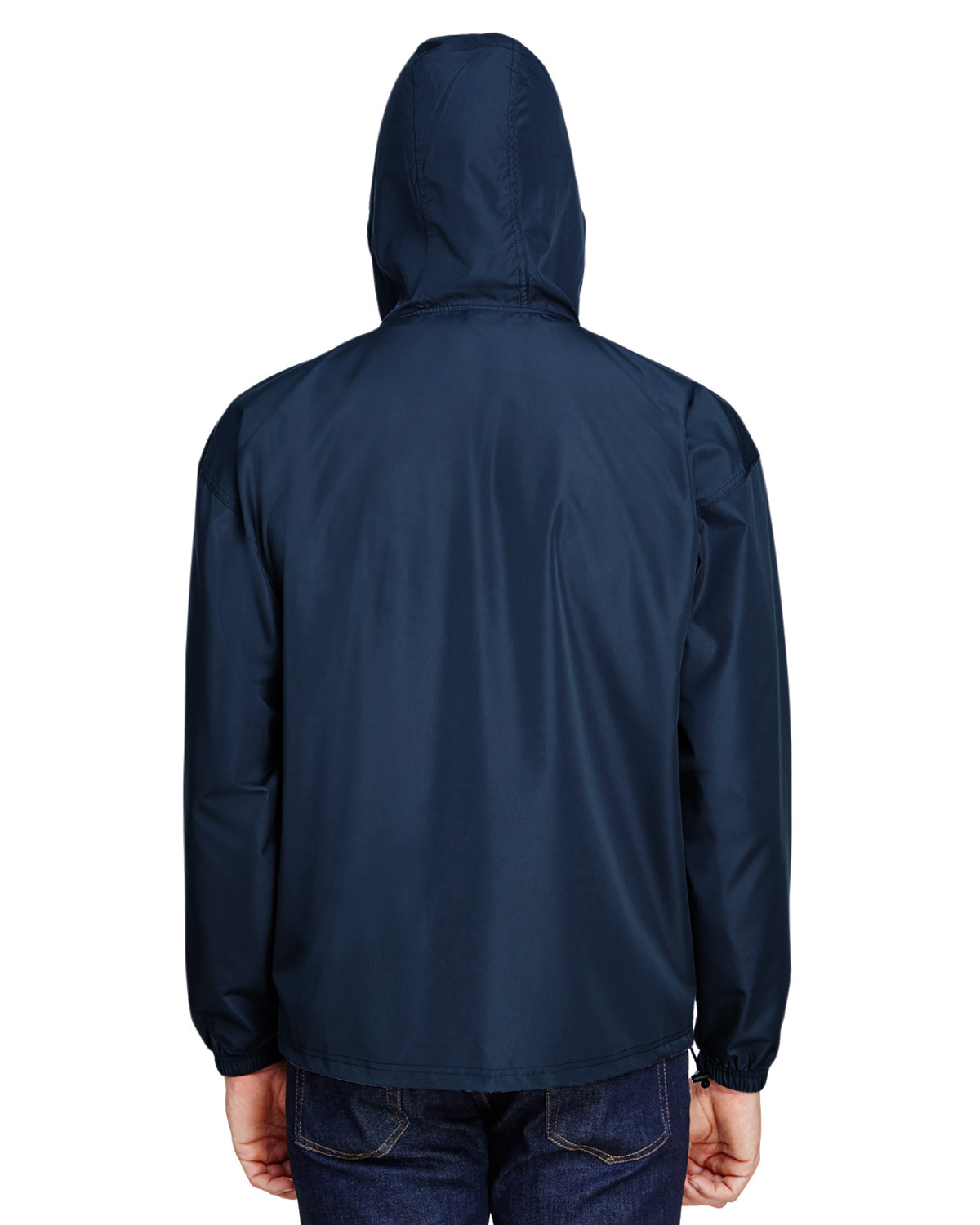Champion CO200 Navy Adult Packable Anorak 1/4 Zip Jacket | JiffyShirts