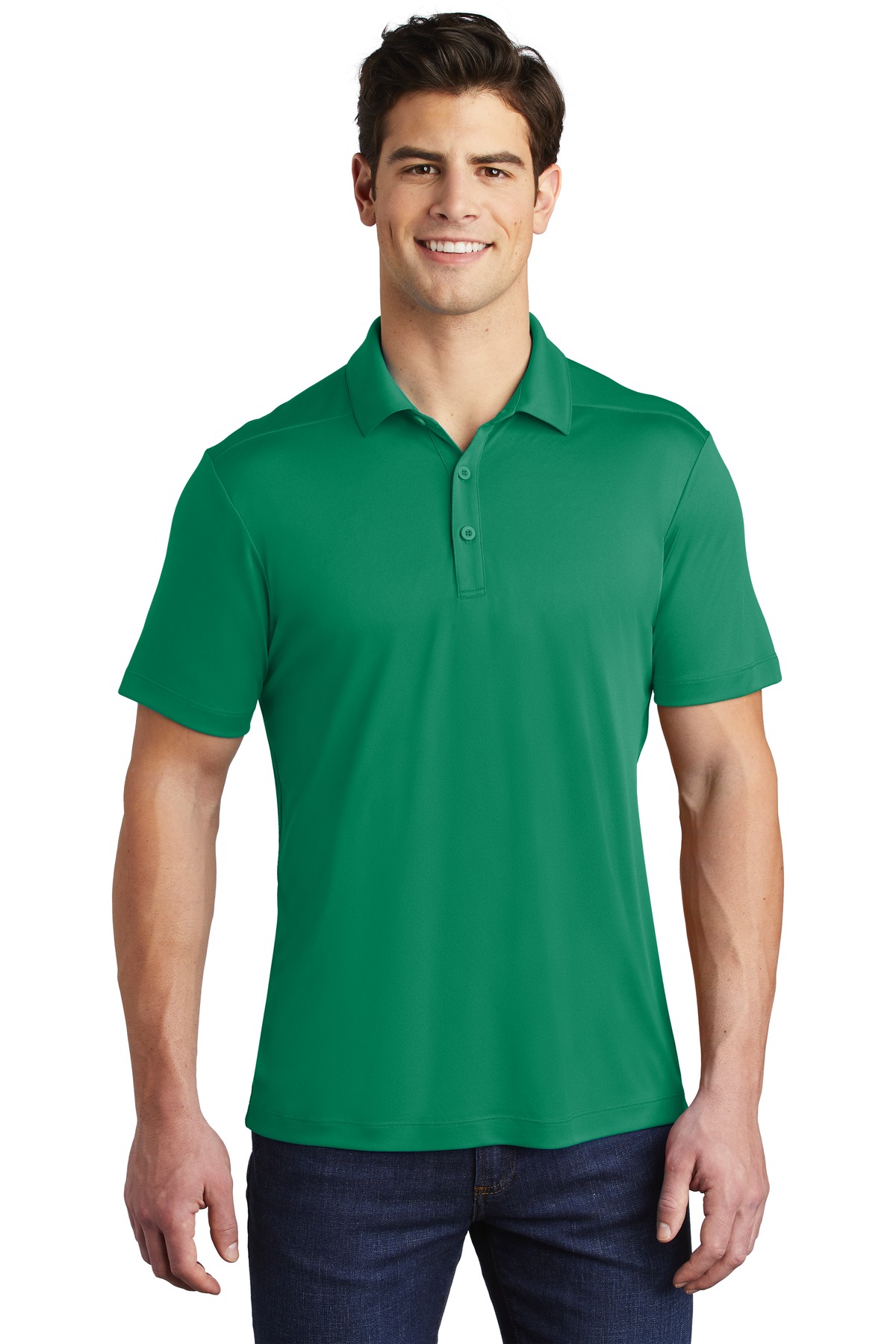  JUST COOL Mens Plain Sports Polo Shirt (M) (Kelly