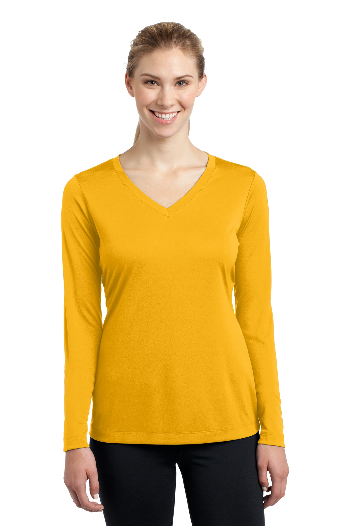 yellow long sleeve t shirt women's