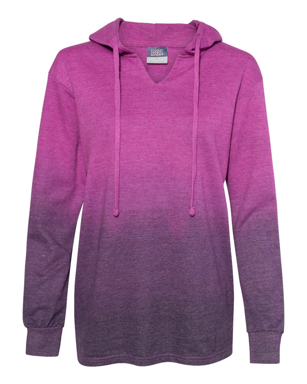 ombre hooded sweatshirt