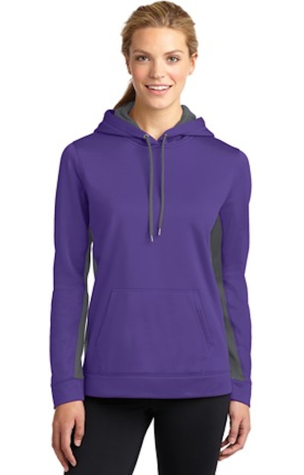 Sport-Tek LST235 Purple / Dark Smoke Gray