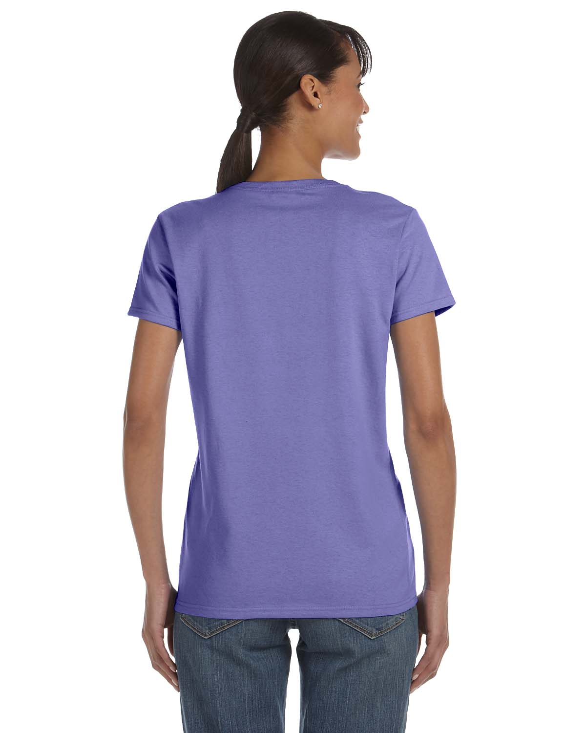 Gildan G500L Violet Ladies' Heavy Cotton™ 5.3 oz. T-Shirt | JiffyShirts