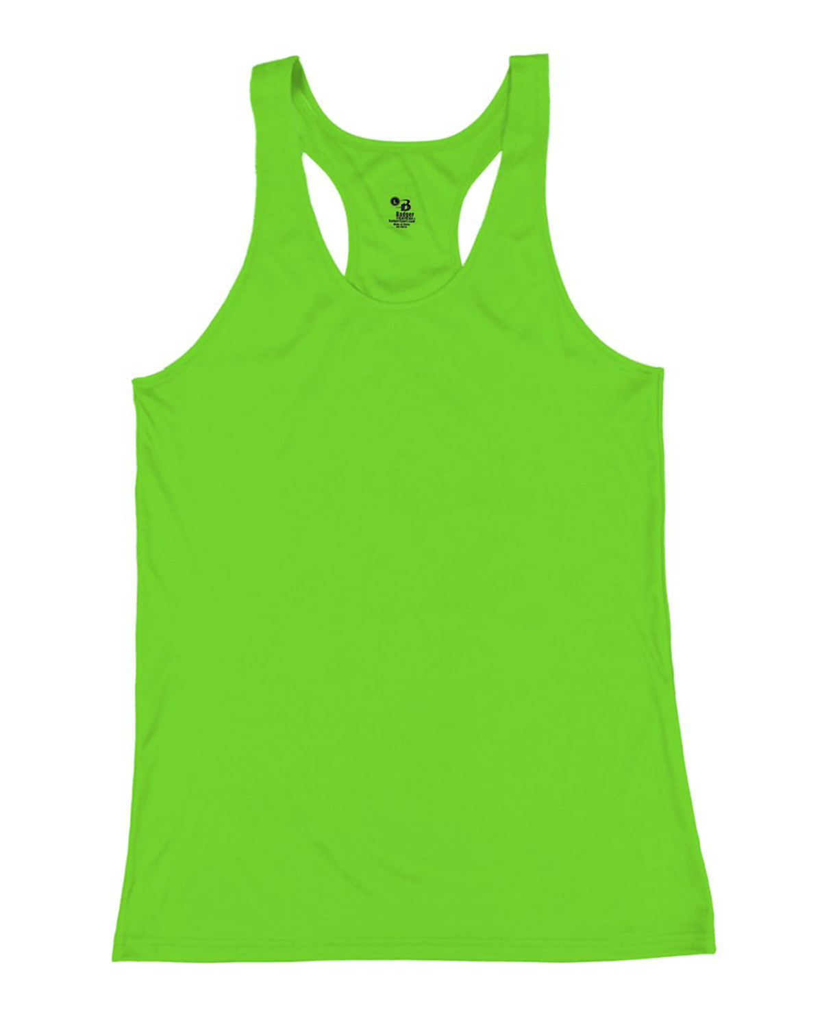 Badger 4166 Lime Women’s B-Core Racerback Tank Top