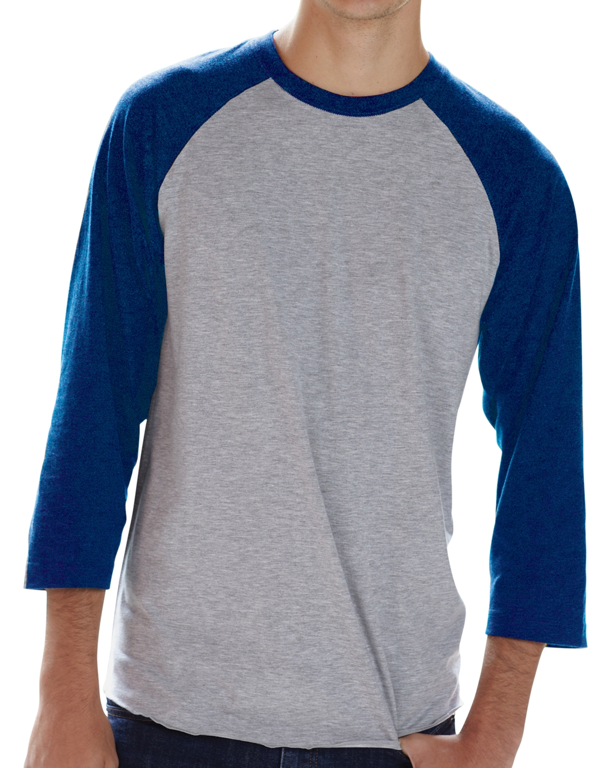 royal blue baseball tee