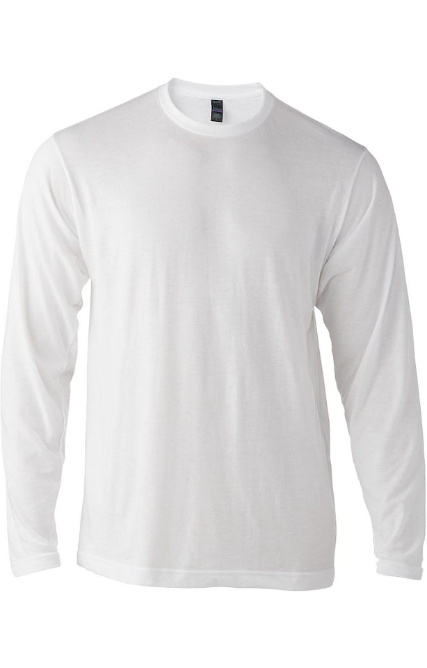 Tultex 0242tc White Unisex Poly Rich Long Sleeve Tee Tultex 0242tc White Unisex Poly Rich Long Sleeve Tee