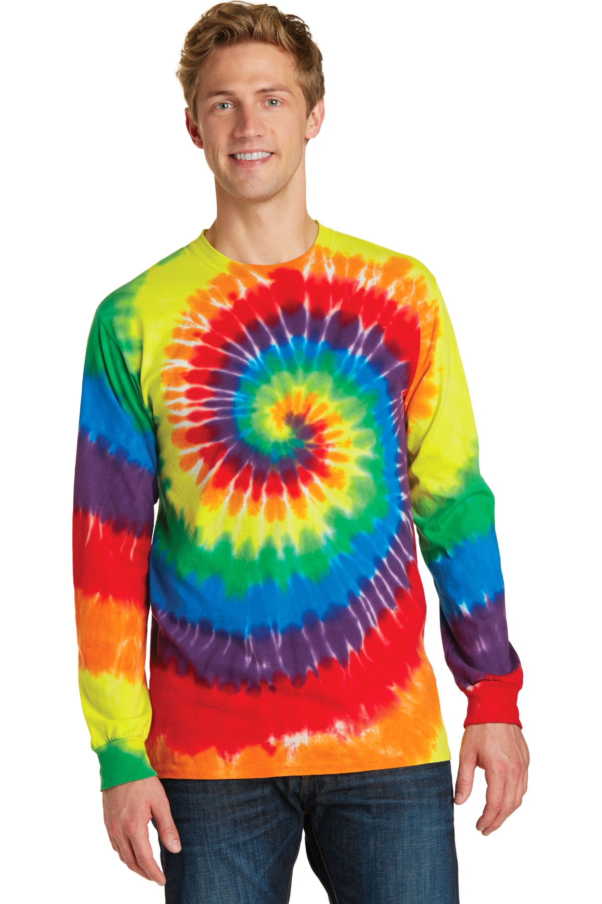 Unisex Tie-Dye Long Sleeve Tee