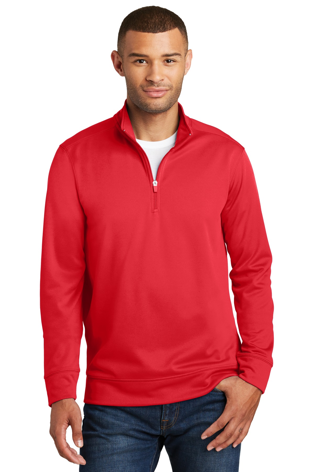 Port u0026 Company Pc590 Q Unisex Performance Fleece 1/4 Zip Pullover Sweatshirt  | Jiffy Shirts