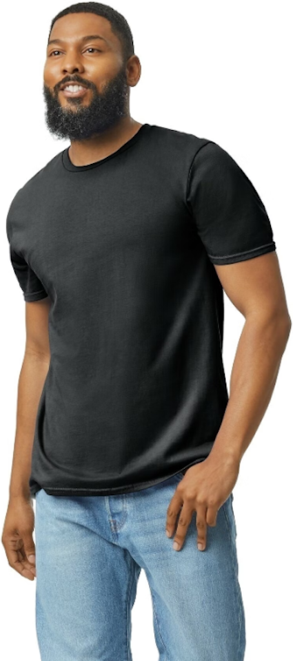 Gildan G640 Adult Softstyle® T-Shirt–Azalea (L)