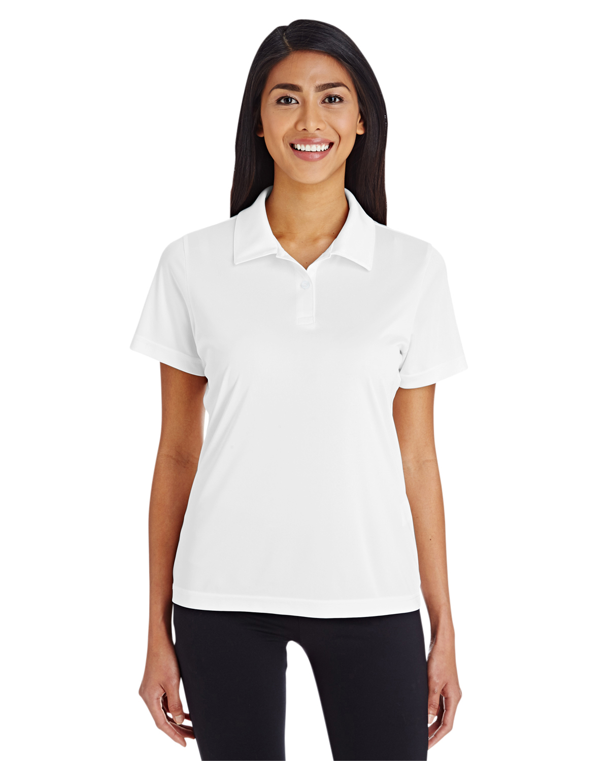 Team 365 TT51W White Ladies' Zone Performance Polo | JiffyShirts