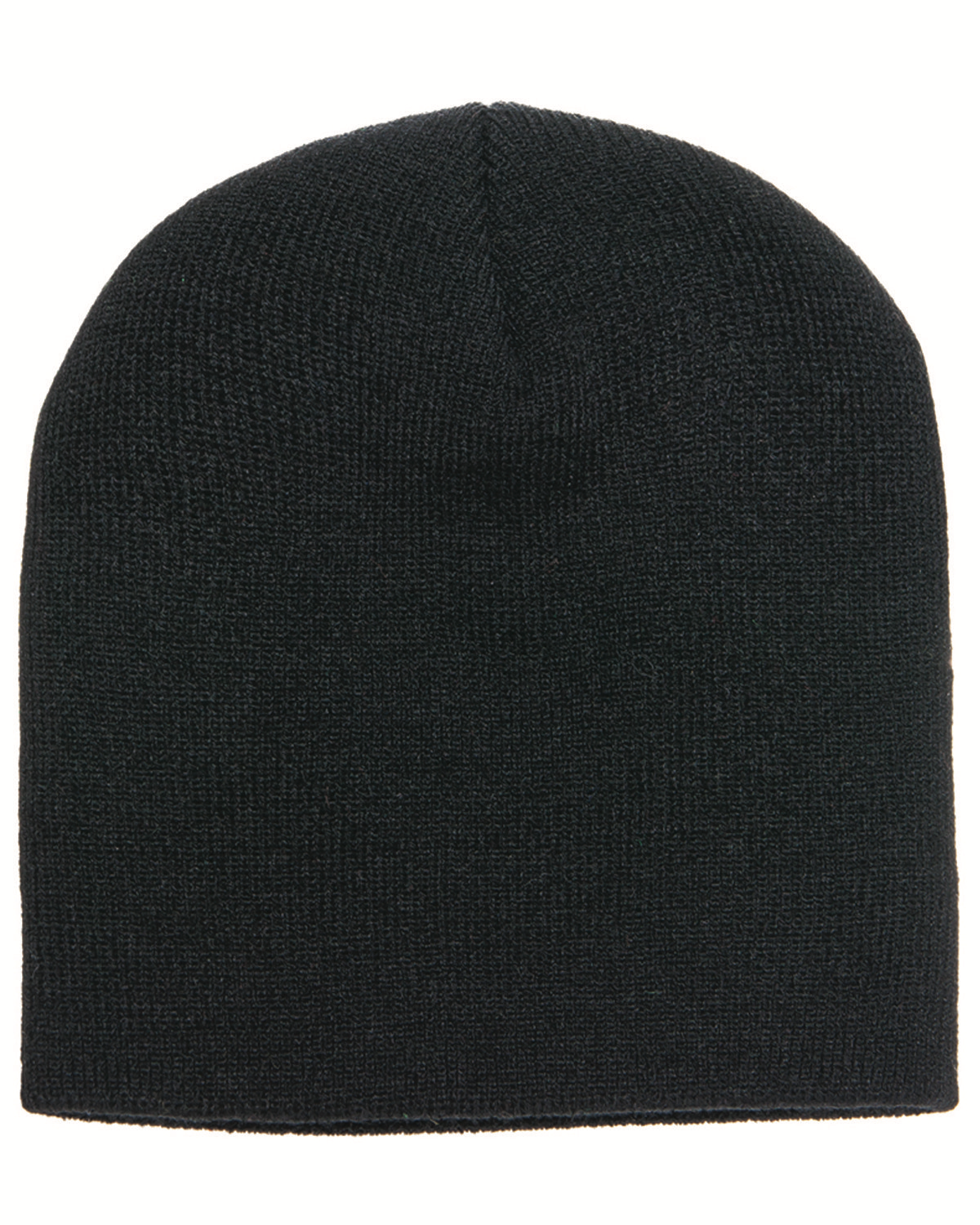 black solid beanie