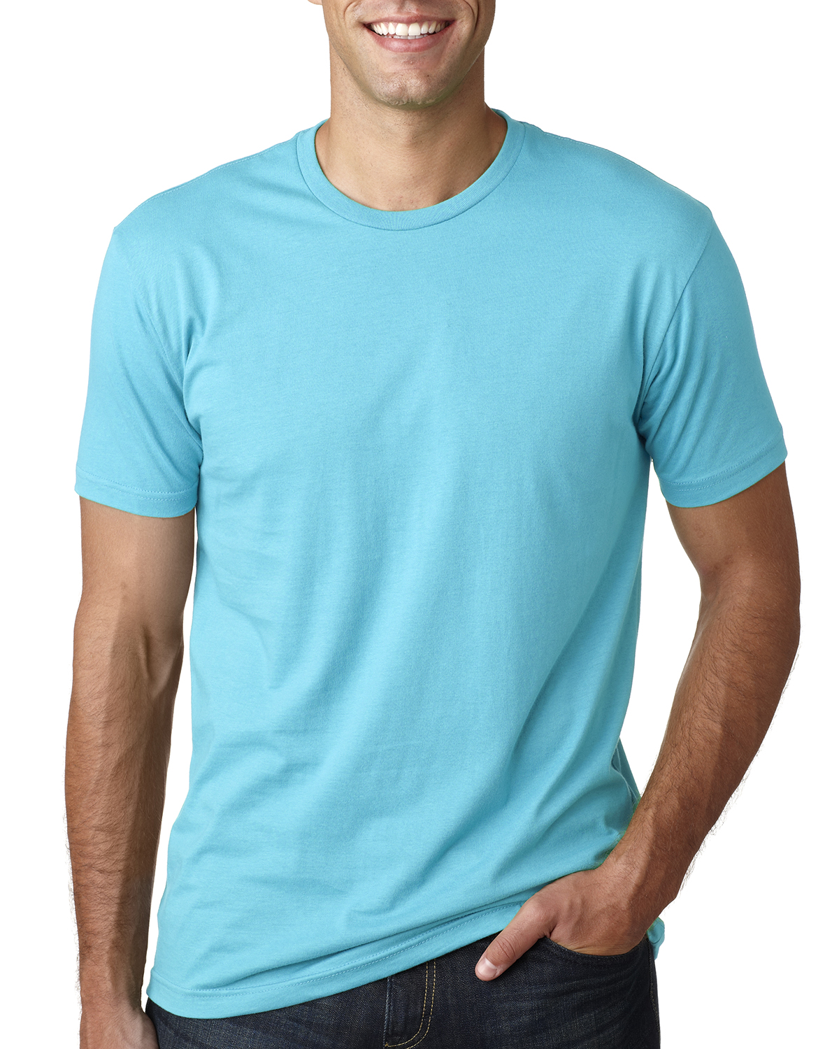 blue tee shirt