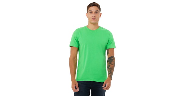 Synthetic 3001c Shirts Jersey Canvas Bella T Shirt Green Unisex Jiffy |