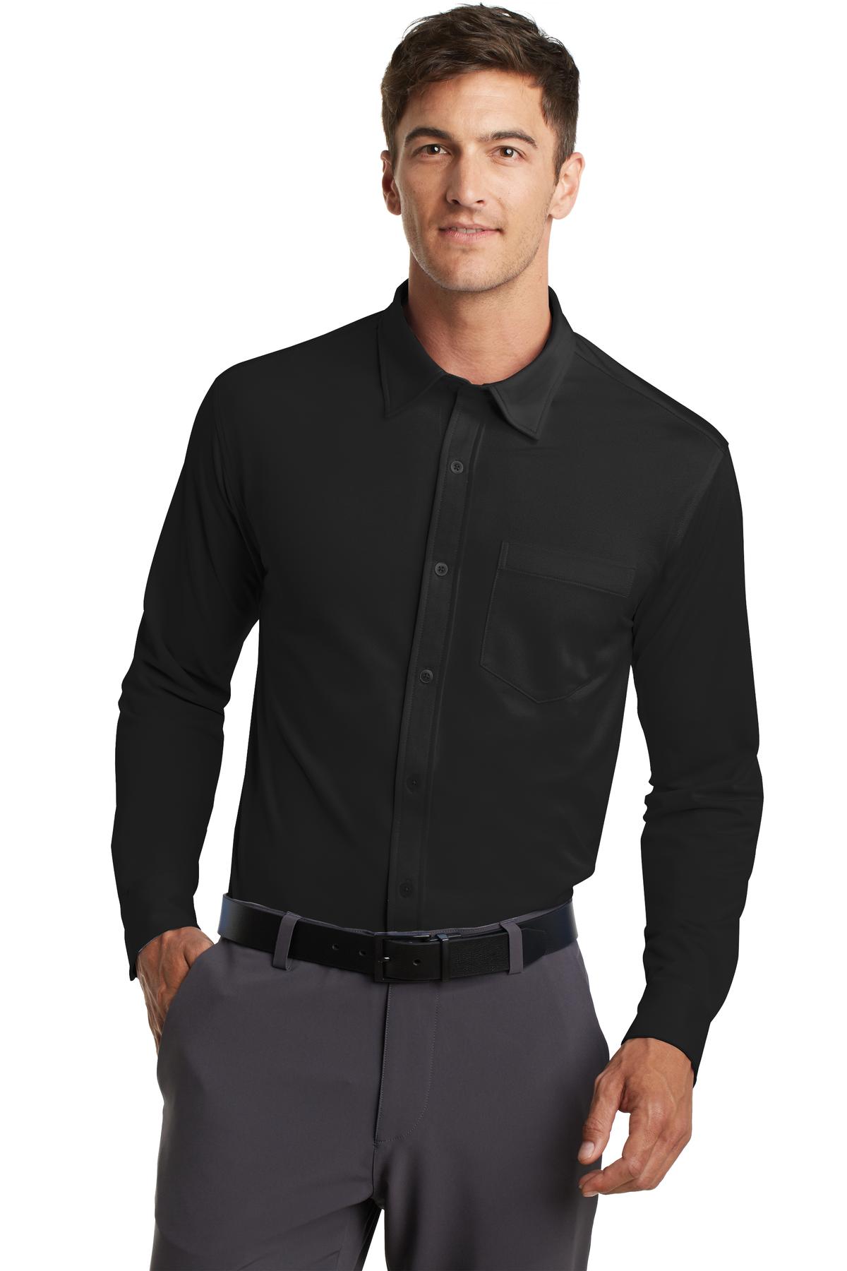 black button down dress shirt