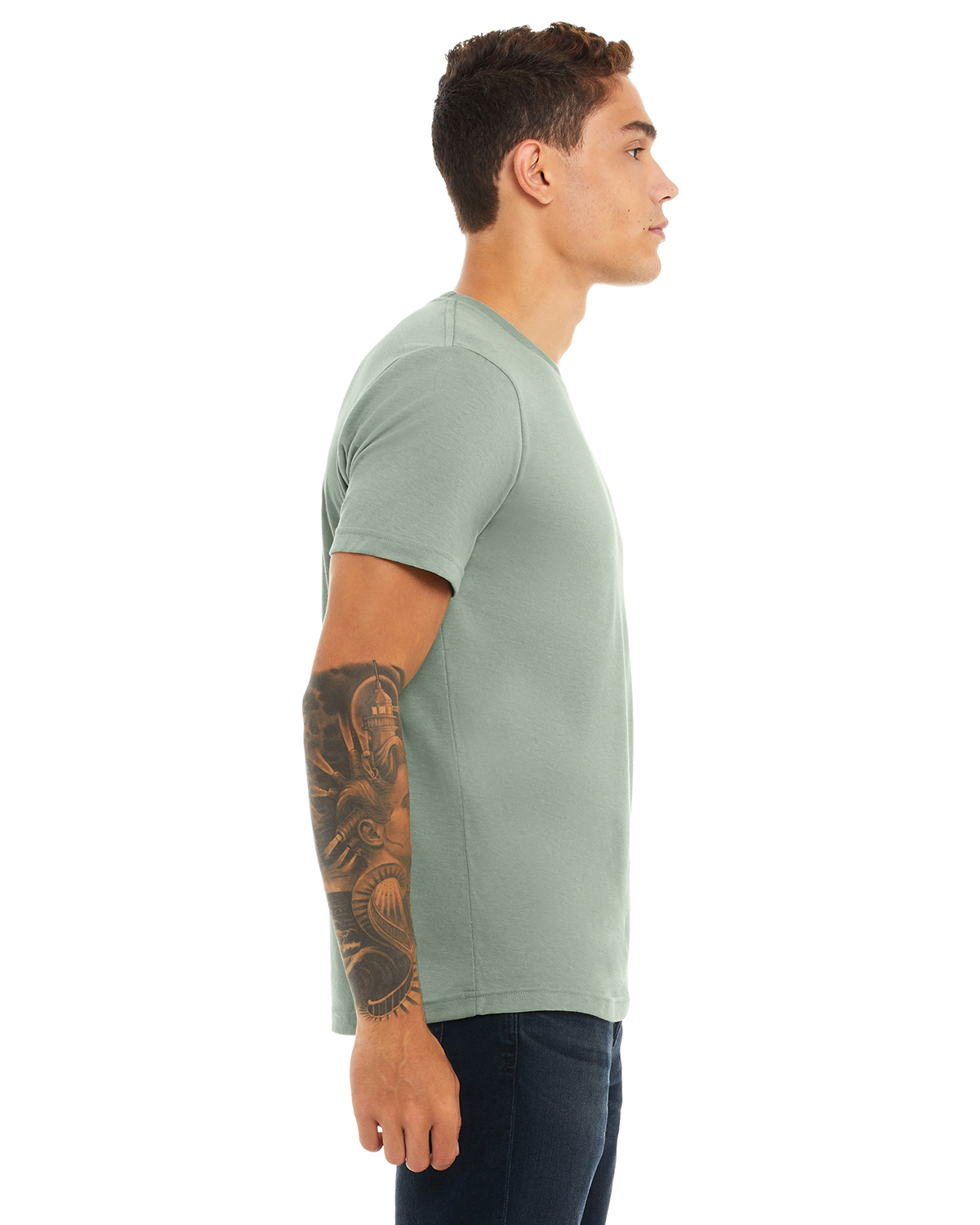 Bella + Canvas 3001CVC Heather Sage 