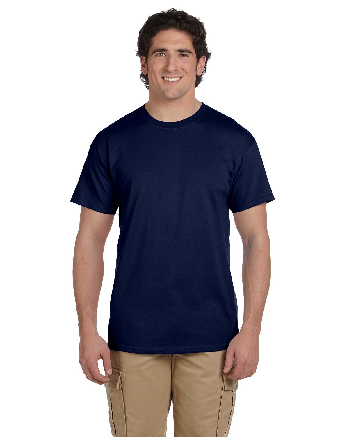 DARK CHOCOLATE 2XL - Hanes 52 oz 50//50 EcoSmart T-Shirt Style # 5170 - Original Label