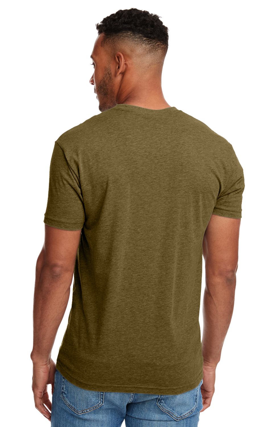 Next Level N6210 Military Green Men's CVC Crew | JiffyShirts