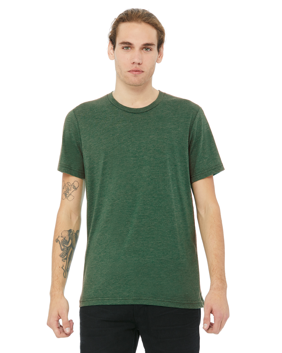 Download Bella Canvas 3413c Grass Green Triblend Unisex Triblend T Shirt