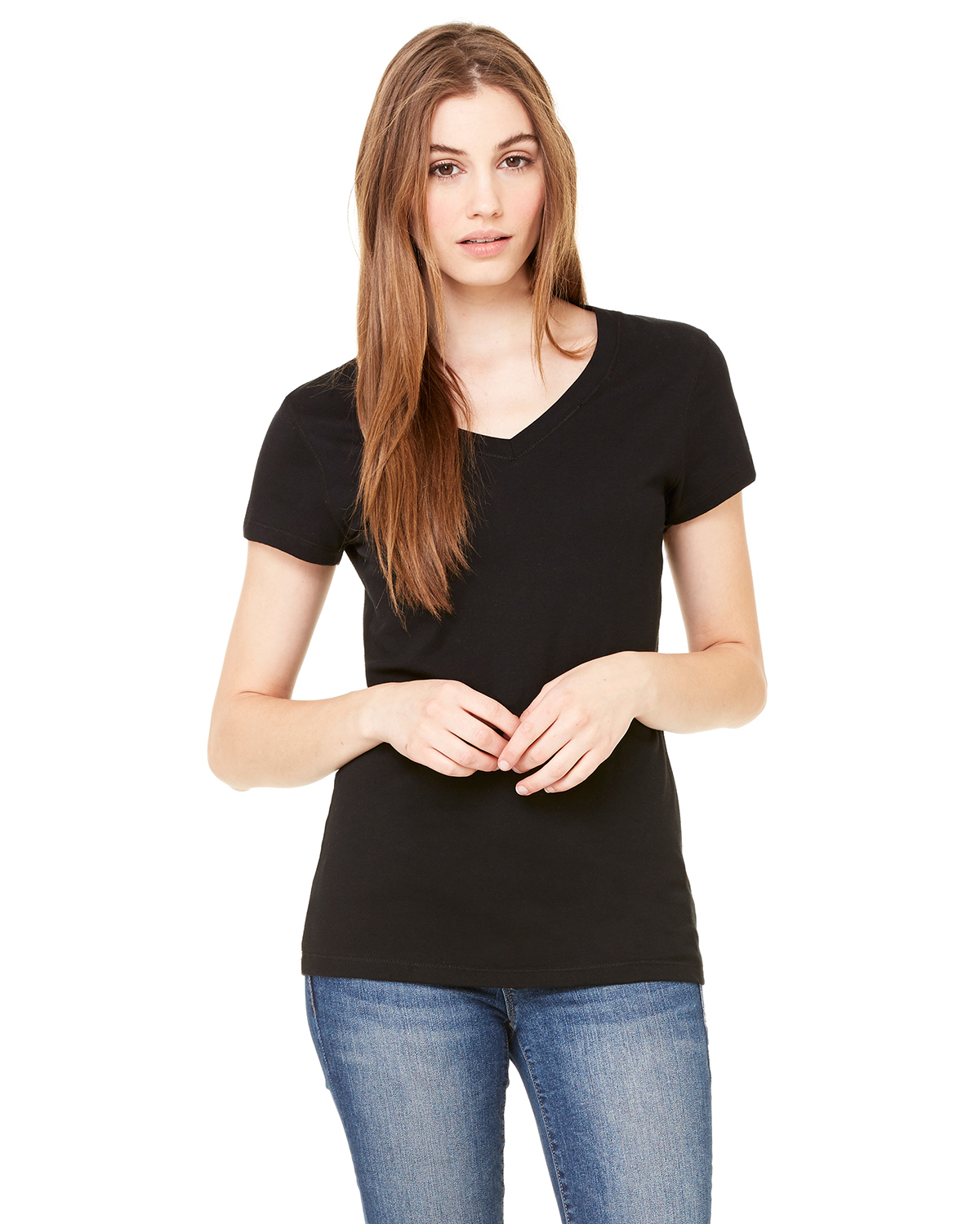 BELLA+CANVAS B6005: Ladies' Jersey Short-Sleeve V-Neck T-Shirt