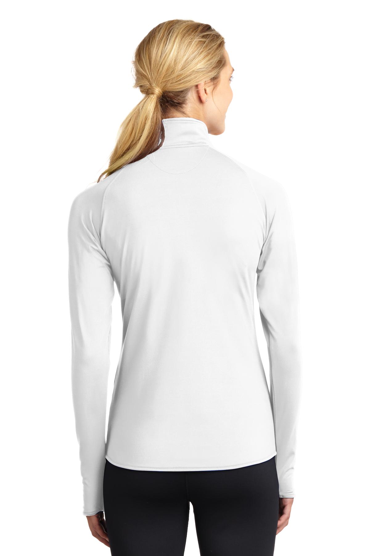 Sport Tek Lst850 Ladies Sport Wick Stretch 1/2 Zip Pullover | Jiffy Shirts