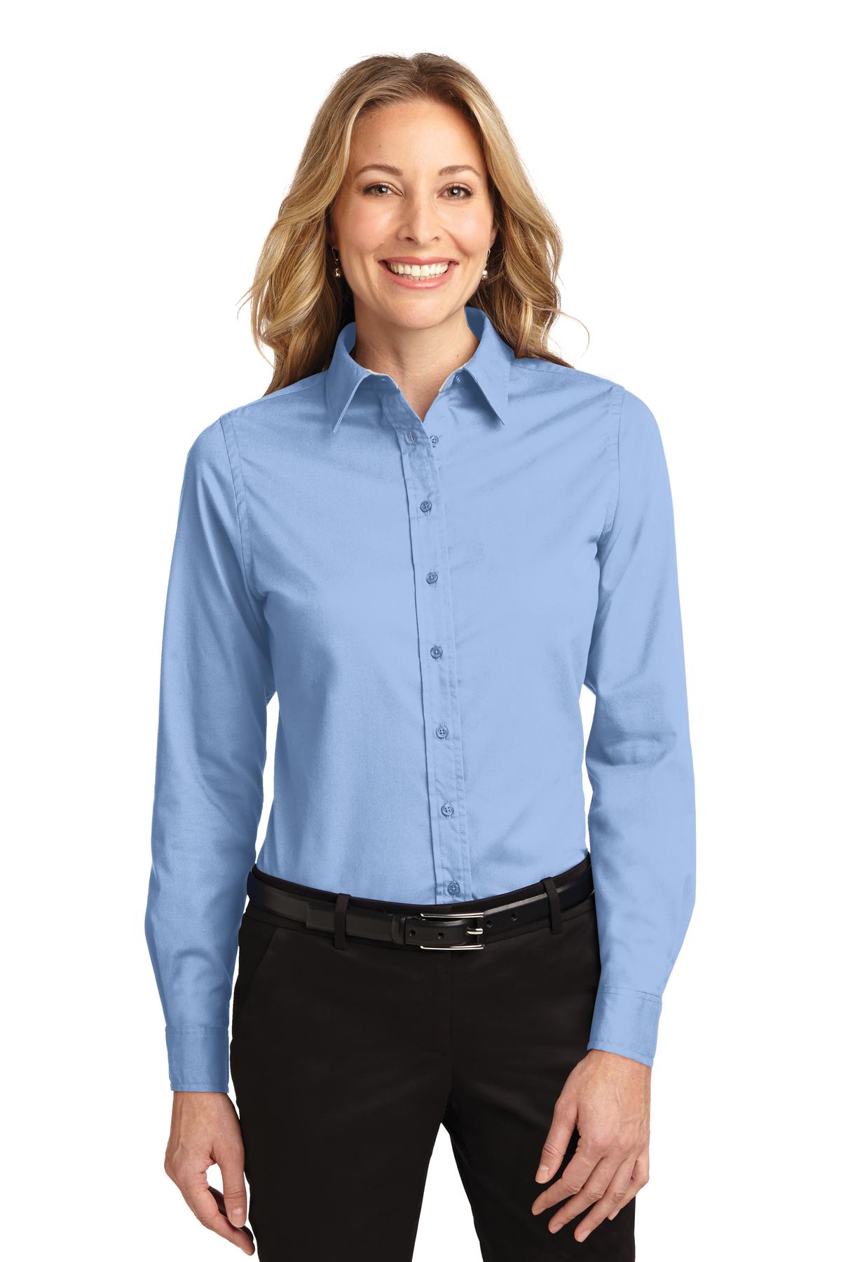 light blue dress shirt womens