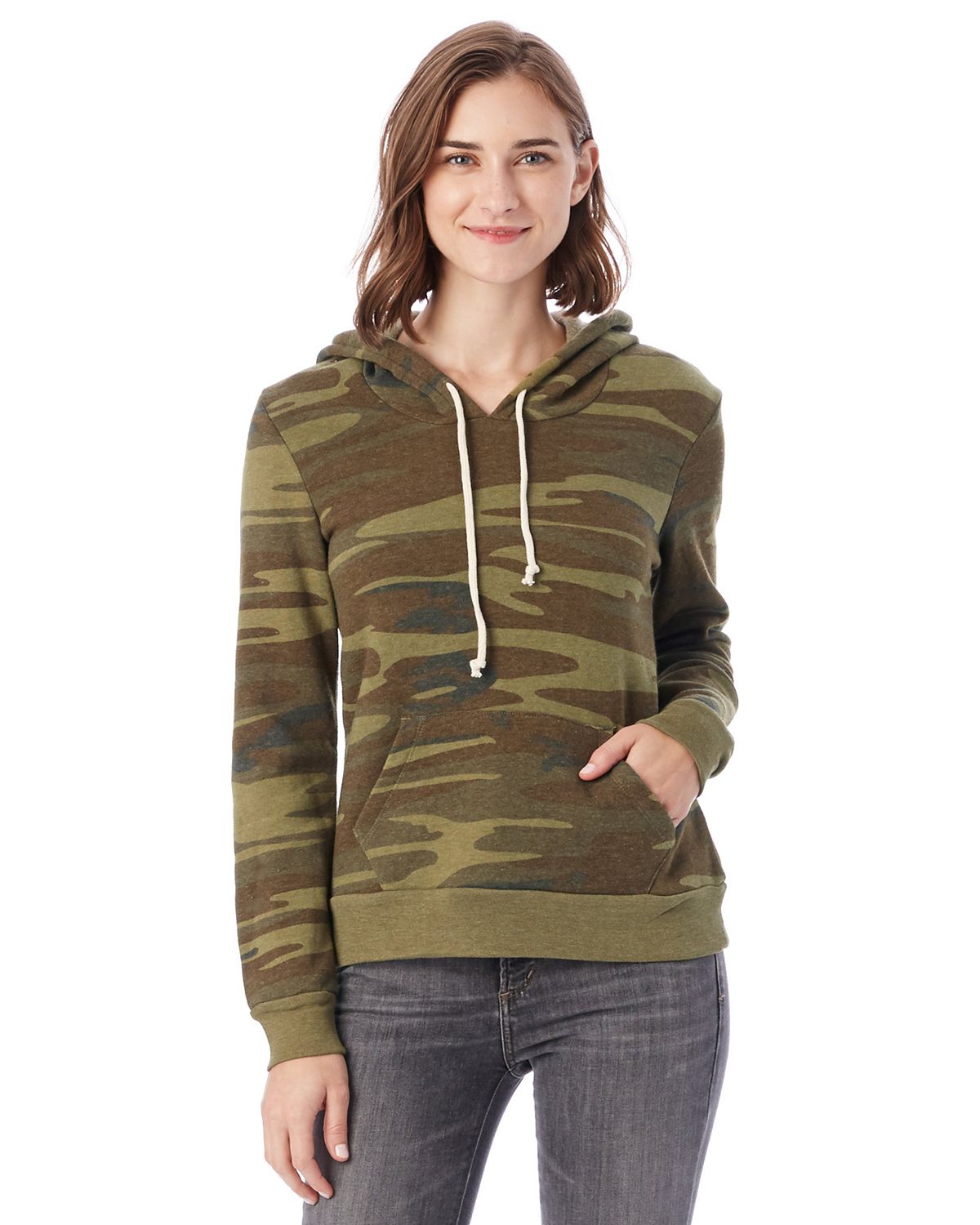 ladies khaki hoodie