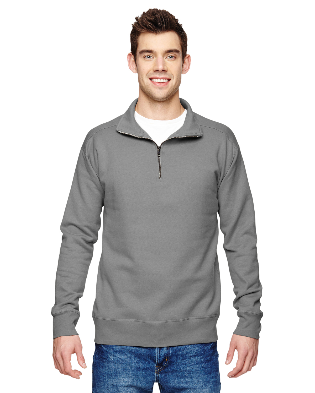hanes nano quarter zip sweatshirt