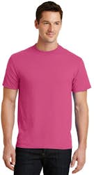 GILDAN t shirt bright neon fluorescent pink blank 50/50 cotton sz M  bubblegum