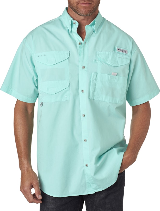 Columbia Men's Bonehead Performance Fishing Shirt | 100% Cotton Poplin |  Breathable & Durable | Vented Back | Multiple Colors & Sizes
