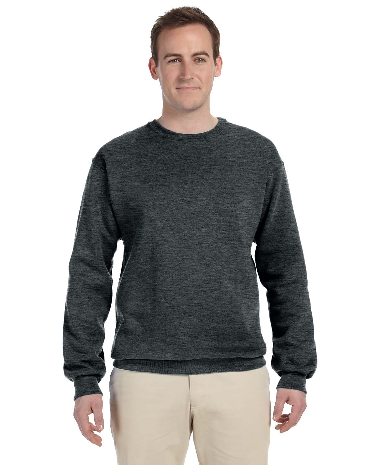 562 50//50 NuBlend Fleece Crew SANDSTONE Jerzees mens 8 oz