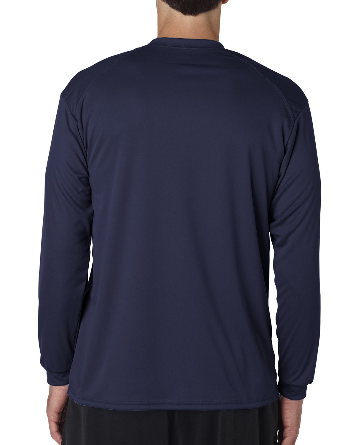 Badger 4104 Navy Unisex B-Core Long Sleeve T-Shirt | JiffyShirts